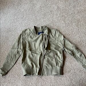 Women’s Olive Green Bomber Jacket